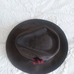 Mens 100 percent  100% Wool Genuine Fur Felt Hat